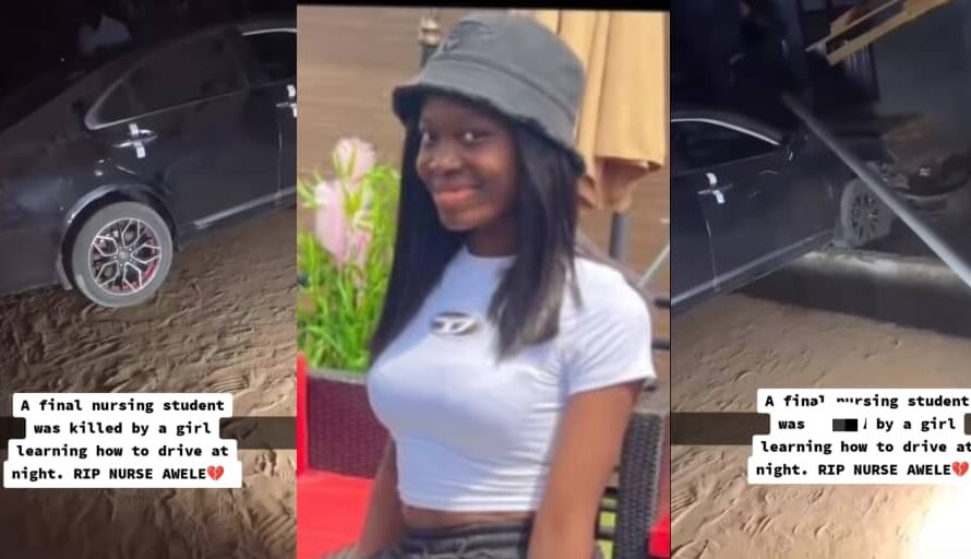 Girl learning to drive at night kills final year student