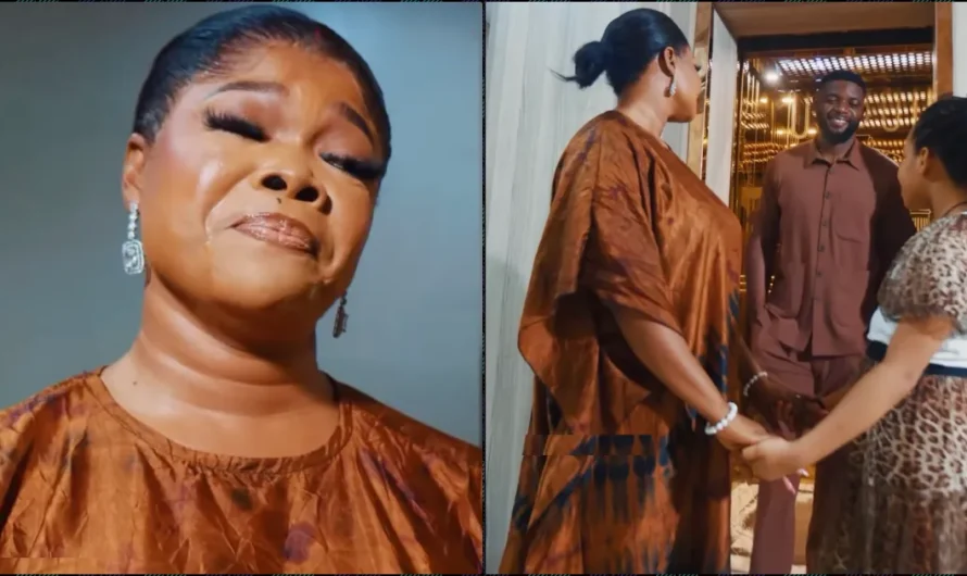 “My husband is here for us” — Ruby Ojiakor introduces daughter to stepfather