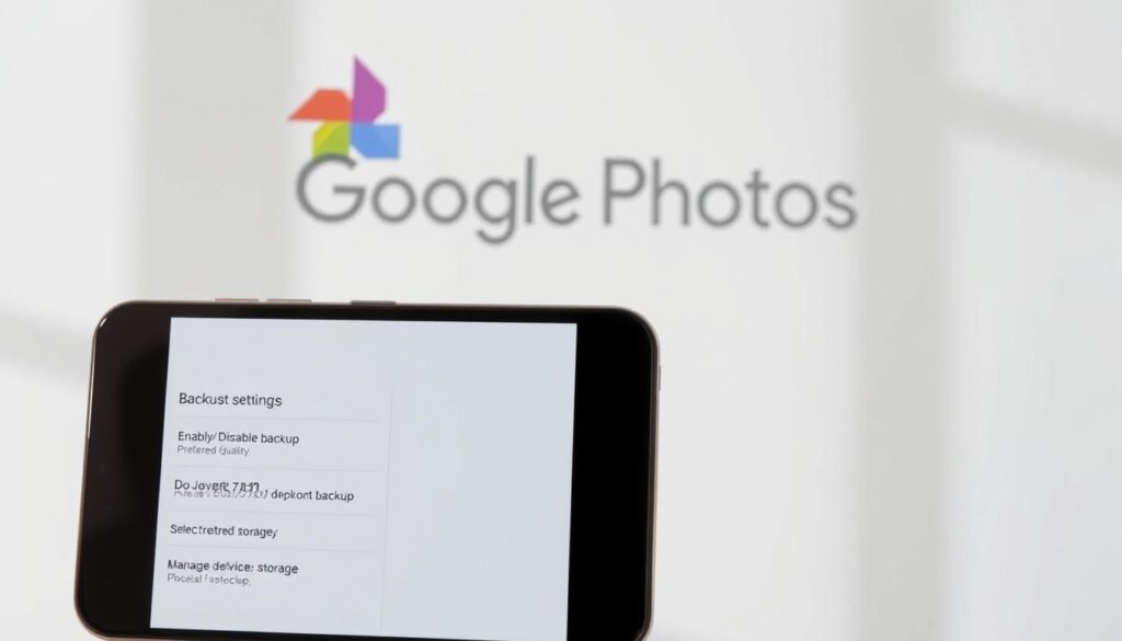 Google Photos automatic backup settings